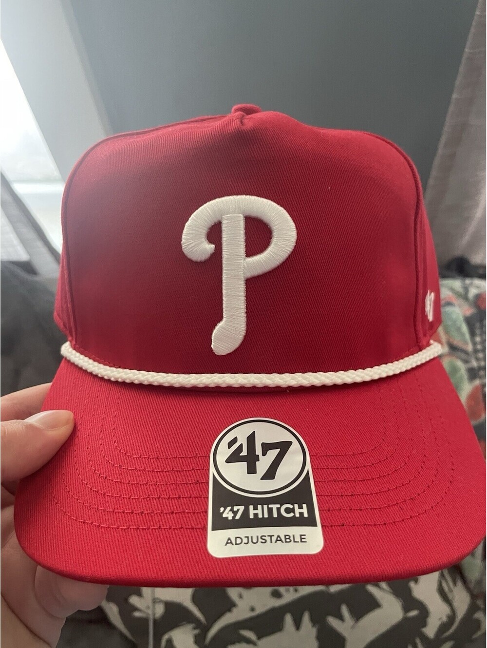Philadelphia Phillies ‘47 Hitch Snapback Rope Baseball Hat Cap MLB Logo Rope NEW